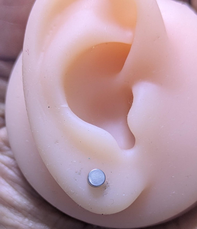Silver Flat Stud